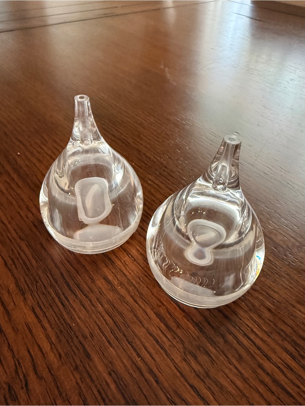 Vintage Clear Acrylic Salt & Pepper Shakers Mid Century Modern Lucite